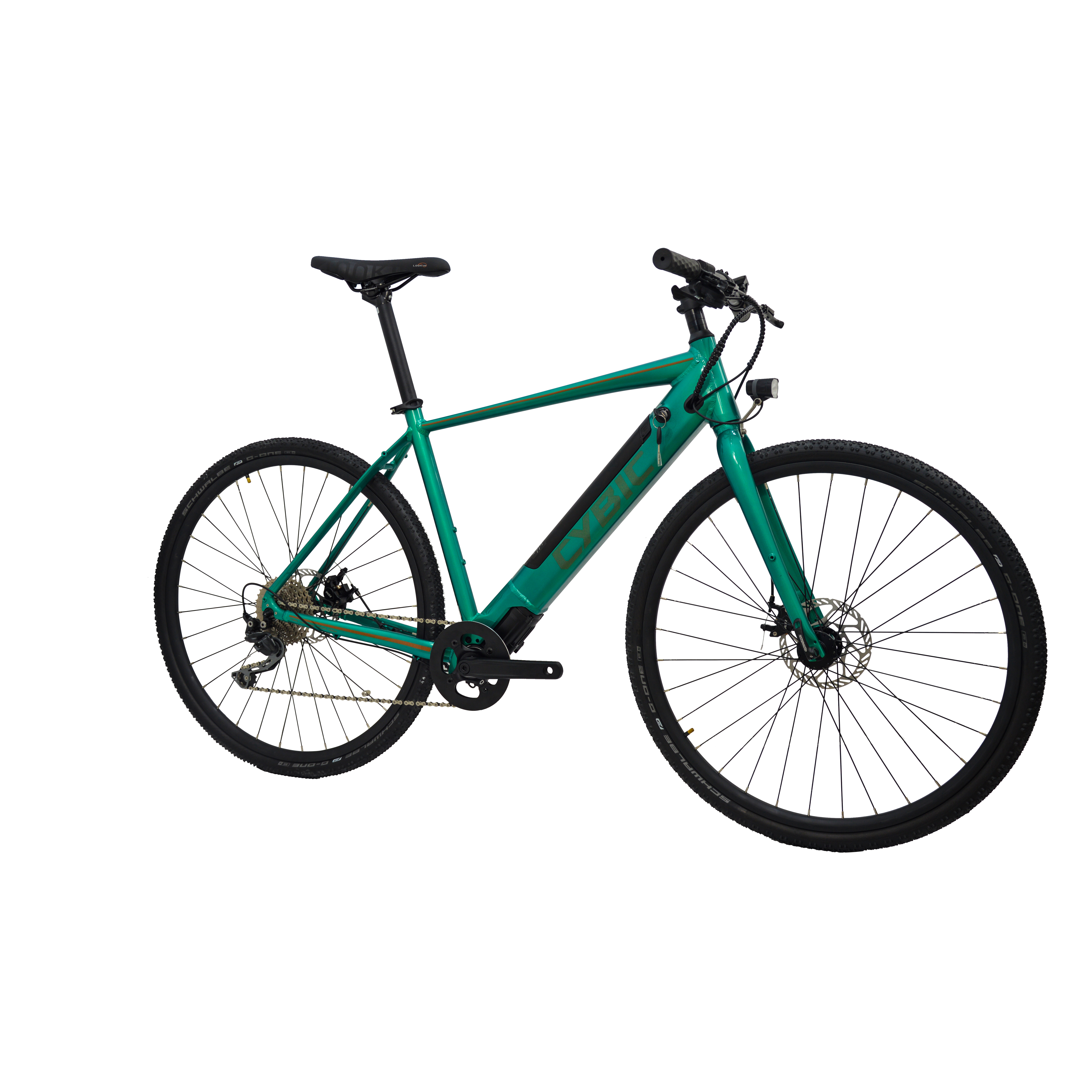 CYBIC 700c midmotor ebike with headlight